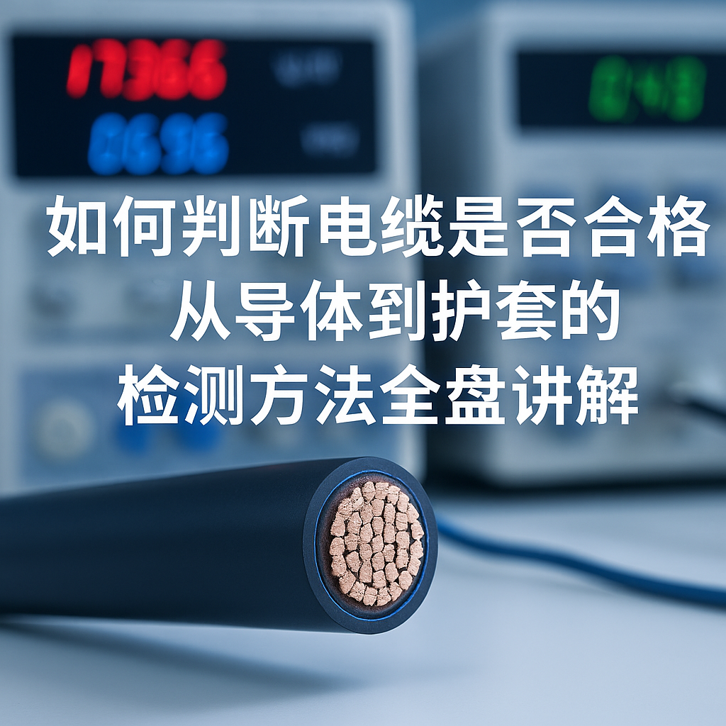 如何判断电缆是否合格？从导体到护套的检测方法全盘讲解