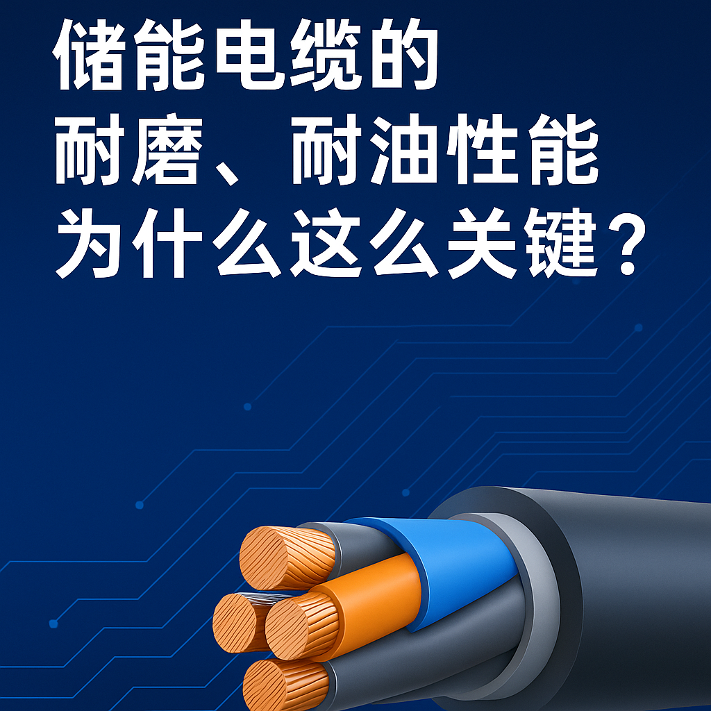 储能电缆的耐磨、耐油性能为什么这么关键？真实工况告诉你答案